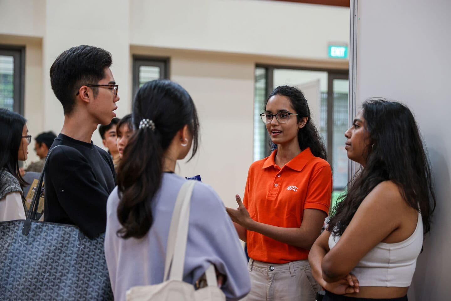 Students discussing